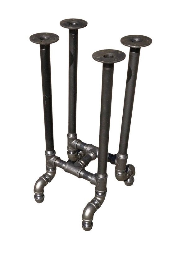 Industrial Black Pipe Bar Stool or Table Base “DIY” Parts Kit, Perfect for Breweries, Bars, Restaurants, Coffee Shops, Pubs