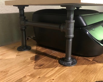 Industrial Pipe Computer Monitor Stand Legs Kit, One Set of Pipe Legs Included with each purchase