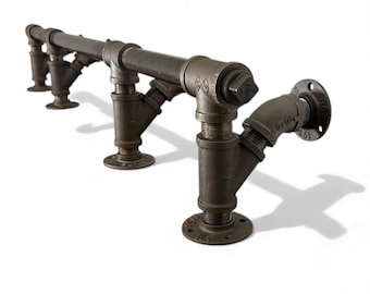 Industrial Pipe Bar Foot Rail Kit, Heavy Duty Construction Grade Quality - Kitchens, Bars, Restaurants, Custom Orders Available!