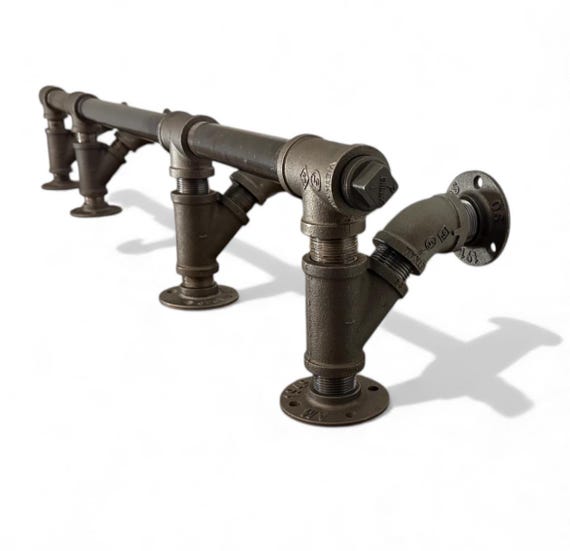 Industrial Pipe Bar Foot Rail Kit, Heavy Duty Construction Grade Quality - Kitchens, Bars, Restaurants, Custom Orders Available!