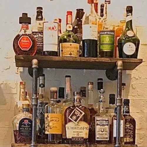 Black Pipe Shelving diy Parts Kit One Set Etsy