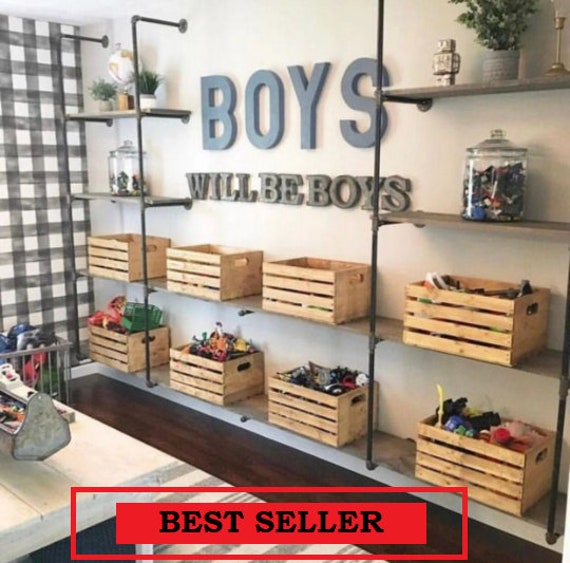 Industrial Pipe Shelving, 5 Shelves - Add to Cart for 25% off