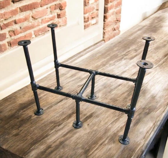 Industrial Pipe Table Base Kit, 3/4" x 54" long x 24" wide, Choose Height -28", 30", 32", 34", 36", 38", 40", 42" or 44" tall