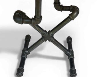 Industrial Pipe Table Base "DIY" Parts Kit, 30” tall x 18” wide