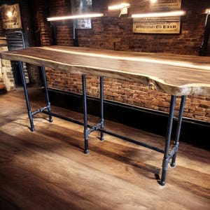 Iron Pipe Table Base Kit, 3/4" Pipe x 78" Long (select height and depth in dropdown menu)