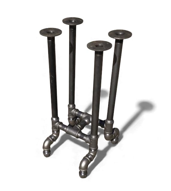 Industrial Pipe Bar Stool Base Kit for Bar Furniture – Rustic DIY Table Legs & Custom Bar Support for Home and Commercial Use