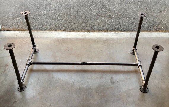 Pipe Table Base, "DIY" Kit, 1" x 28" tall - Length- 26", 32", 38", 44", 56", 68",80" or 92" Width- 12", 16", 20", 24", 26", 28" or 30"