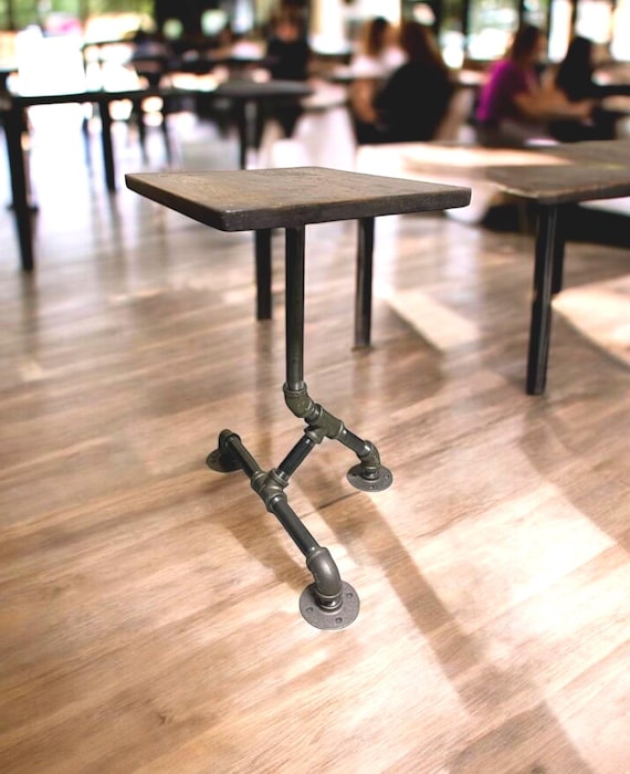 Industrial Pipe Table Base "DIY" Parts Kit, PUB or BAR Table - 1” Pipe x 22" Wide Base - 20" - 40" Tall, Bars, Restaurants, Coffee Shops