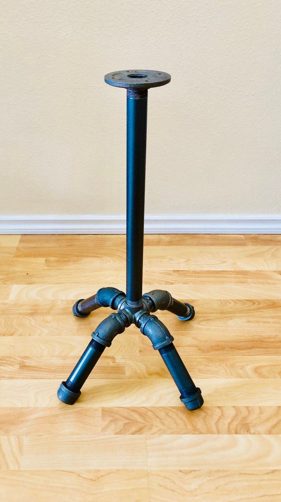 Industrial Pipe Table Base "DIY" Parts Kit, Pedestal Table Base, Pub, Bar Table,1" Pipe x 18", 24", 28", 30", 36", 38, 40" or 42" Tall