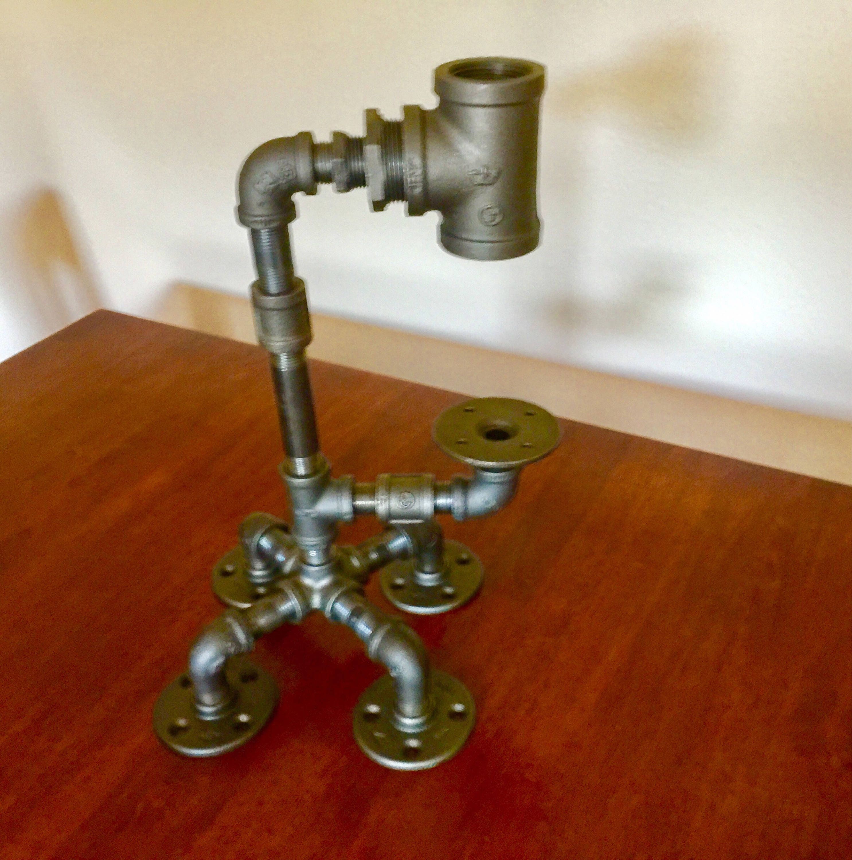 Black Pipe, Steampunk, Industrial Pour Over Coffee Maker, Coffee Brewer