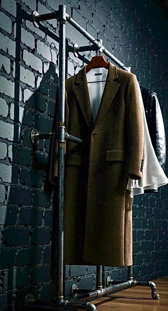 Commercial Grade Iron Pipe Clothing Rack- Industrial Design