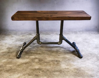 Industrial Pipe Table Base or Bench, suitable for Kitchens, Dining Rooms, Bars, Restaurants - FREE SHIPPING