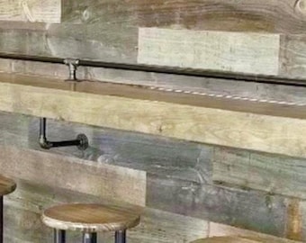 Industrial Pipe Drink/Bar Rail Kit - Best Quality Available, Several Different Size Options to Choose from