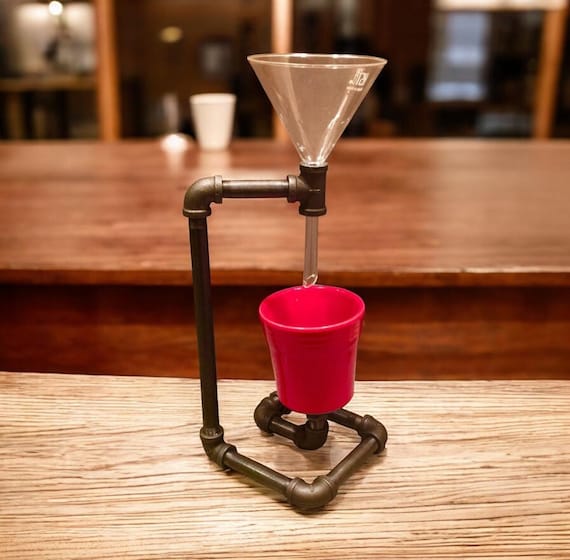 Coffee Dripper Pour Over Coffee Maker with Handle - Pipe Decor Coffee Brewer for Perfect Smooth Brew, Easy to Clean & Durable Design
