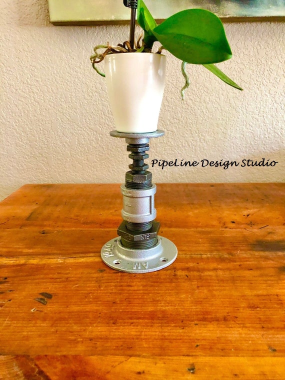Industrial Pipe Plant Stand