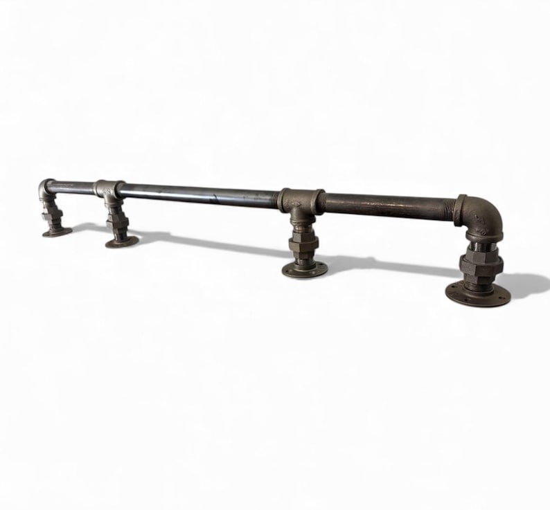 Pipe Foot Rests Industrial Pipe Bar Foot Rail, Foot Rest (bar or Floor Mount), Kitchens ...