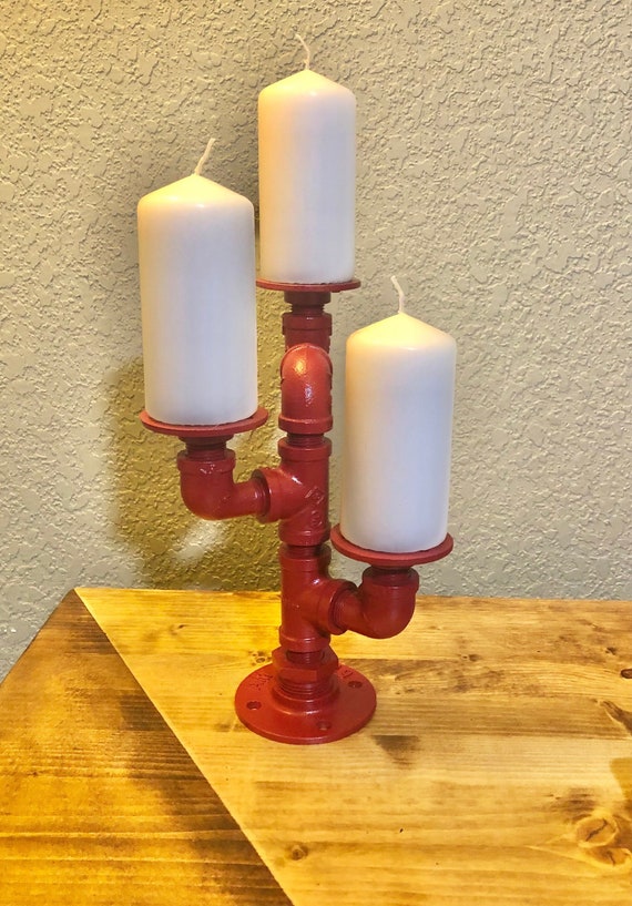 Industrial Pipe Candle Holder - Perfect gift idea!