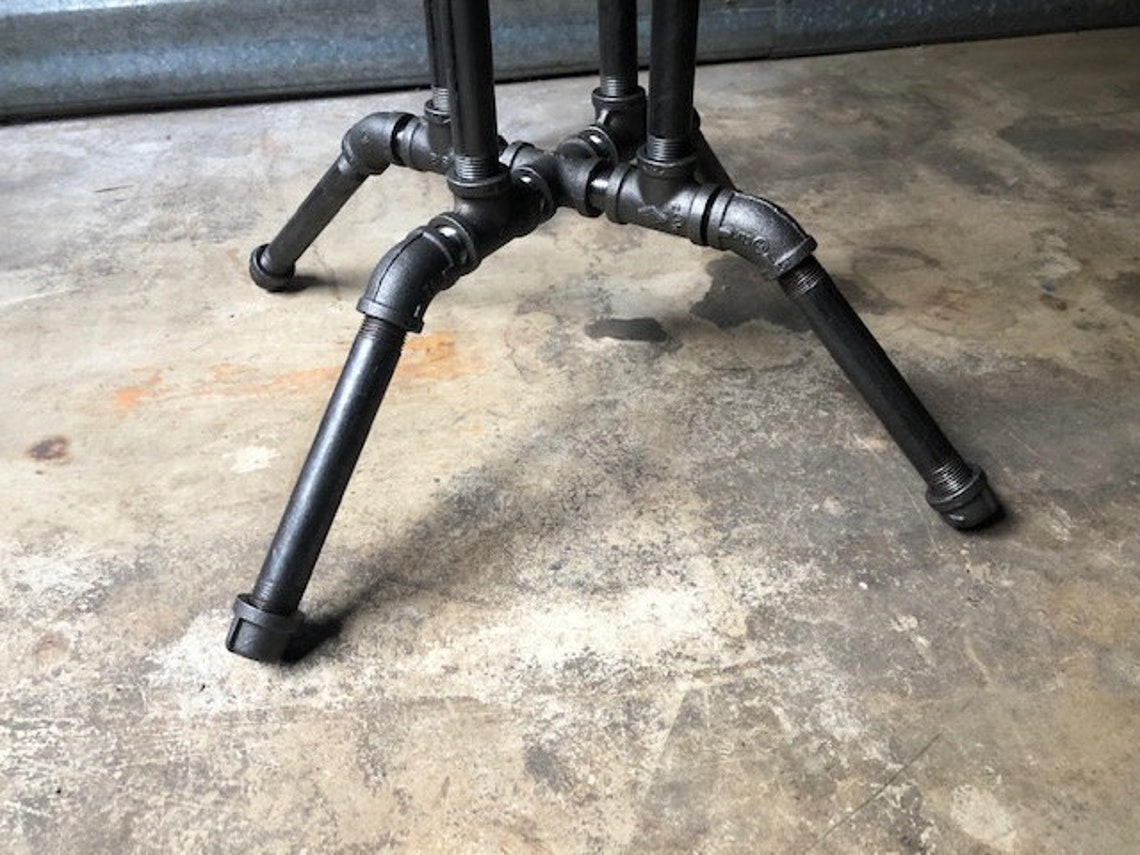 Black Pipe Table Base diy Parts Kit 18 X 18 Table Etsy