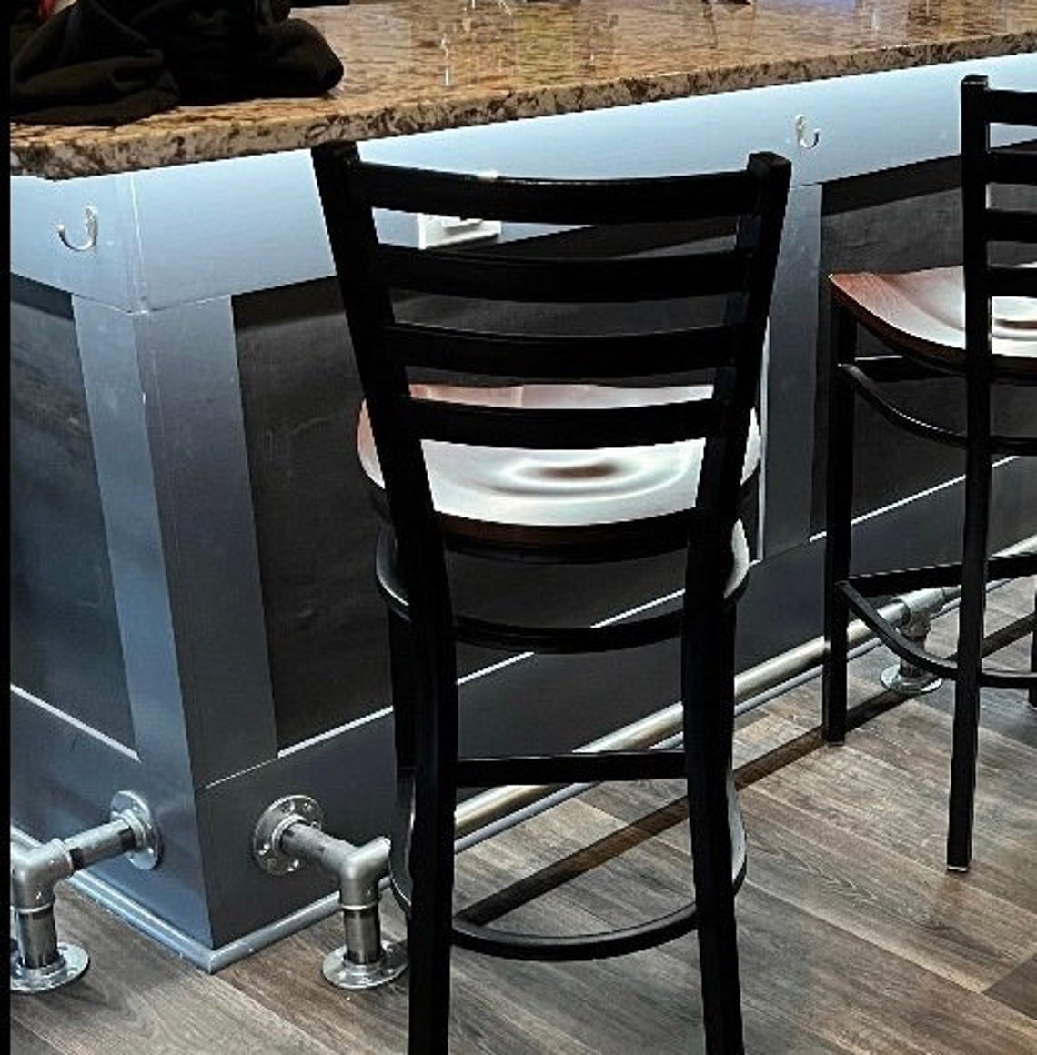 Industrial Pipe Bar Foot Rail Galvanized or Black 11/4 Etsy