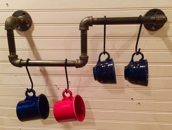 Industrial Pipe Coffee Mug, Cup Holder, Coffee Mug/Cup Storage Rack