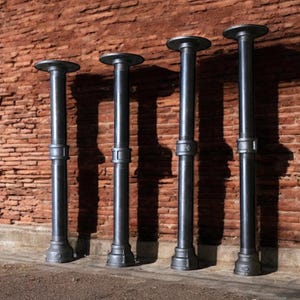 Iron Pipe Table Legs - 4 Table Legs Included  **Custom Sizes Available By Request**