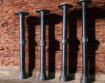 Iron Pipe Table Legs - 4 Table Legs Included  **Custom Sizes Available By Request**