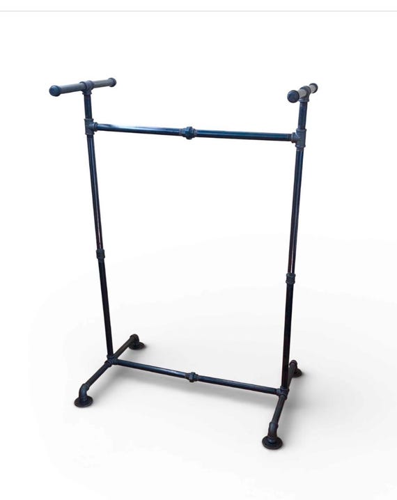 Industrial Pipe Free Standing Sturdy Clothing Rack, Wardrobe/Garment Rack