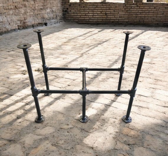 Industrial Pipe Table Base Kit - Sturdy DIY Workspace Frame for Custom Tables, Stylish and Easy Assembly, Perfect for Home & Office