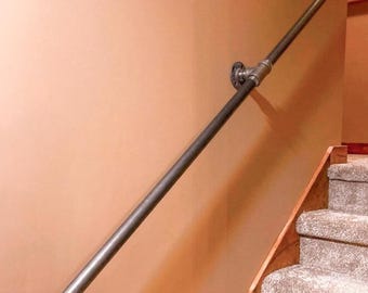 VEVOR 3.74-in X 31.5-in Black Finished Stainless Steel Interior/Exterior Handrail 39 -Pack In The Handrails & Accessories Department At