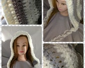 Handmade crocheted hood
