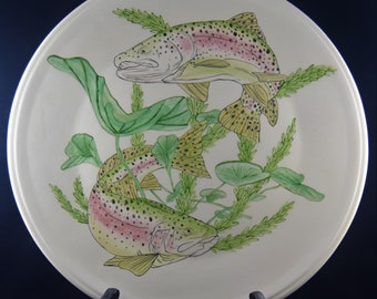 Handmade Rainbow Trout collection platter