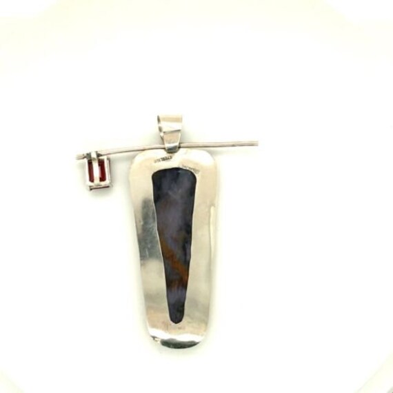 Vintage Signed Sterling Retro Modern Abstract Aga… - image 4