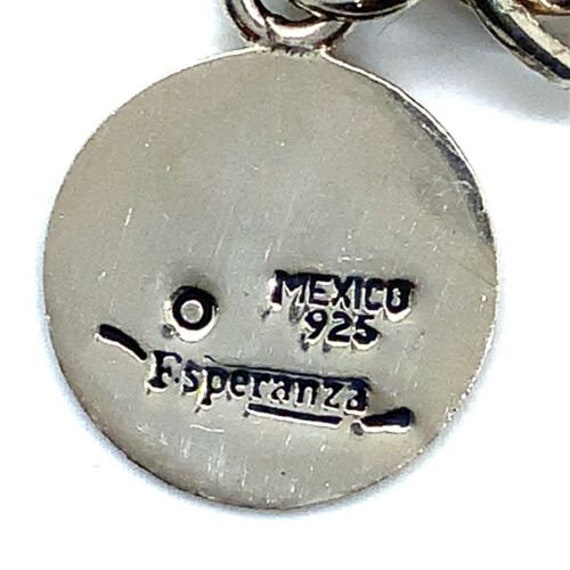 Vtg Signed Esperanza Mexican Sterling Silver Larg… - image 4