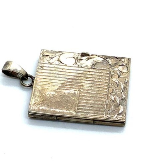 Antique 835 Sterling Silver Etched Carved Ornate … - image 2