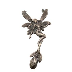 Vintage Sterling Silver Fairy Sprite Nymph Fine Detailed Pendant