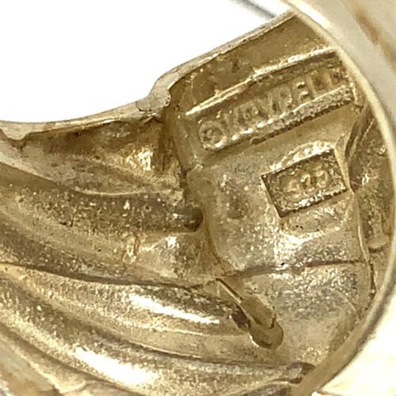 Vintage Sterling Signed Charmed Krypell Carved Re… - image 6