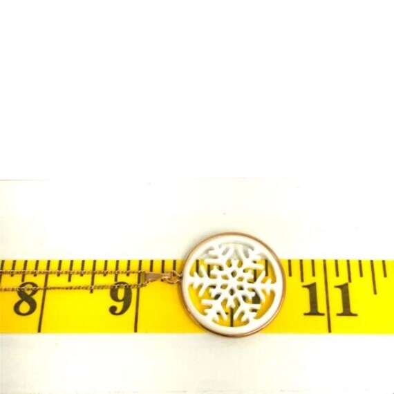 Vintage 14k Gold Filled Lenox Snowflake Porcelain… - image 6