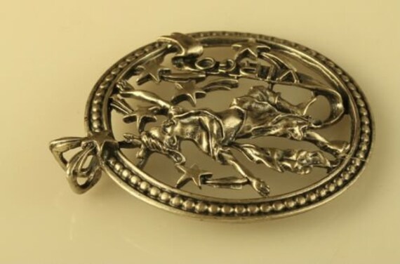 Vintage Sterling Silver Signed Beau Zodiac Symbol… - image 4