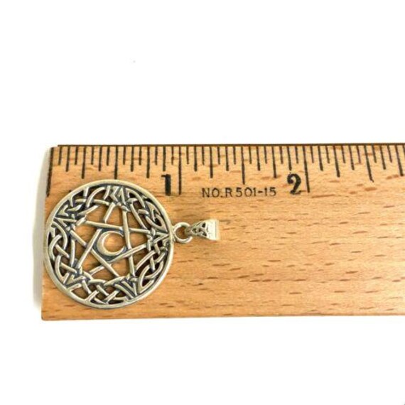 Vintage Sterling Signed Pscl Peter Stone Star Moo… - image 6