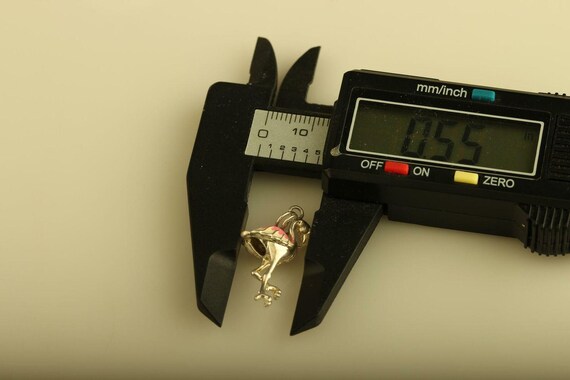 Vintage Sterling Silver 3D Enameled Flamingo Pend… - image 8
