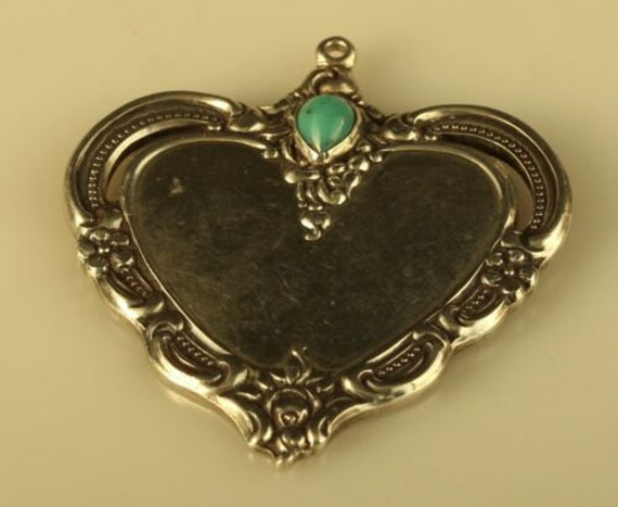 Vtg Sterling Signed Towle 1976 Heart Ornate inlay… - image 2