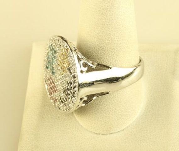 Vintage Sterling Silver Designer GM Multiple Colo… - image 3