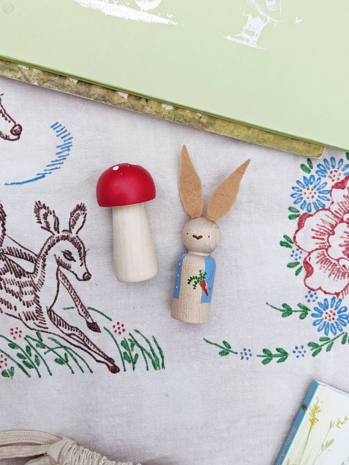 Peter Rabbit Peg Doll - Etsy
