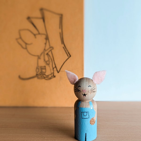 Muñecas de madera de personajes de cuentos