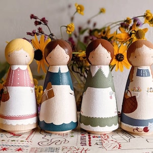 Little Women Wooden Dolls