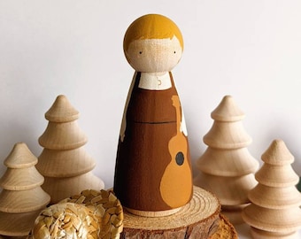 Sound of Music Maria Von Trapp wooden figure/ornament