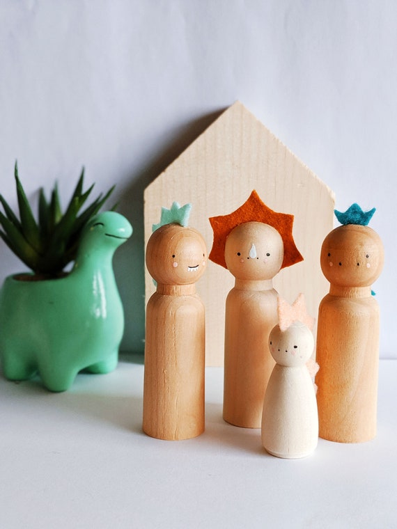 etsy wooden peg dolls