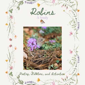 Robin Study: Poetry, Folklore, Activities for Spring Learning