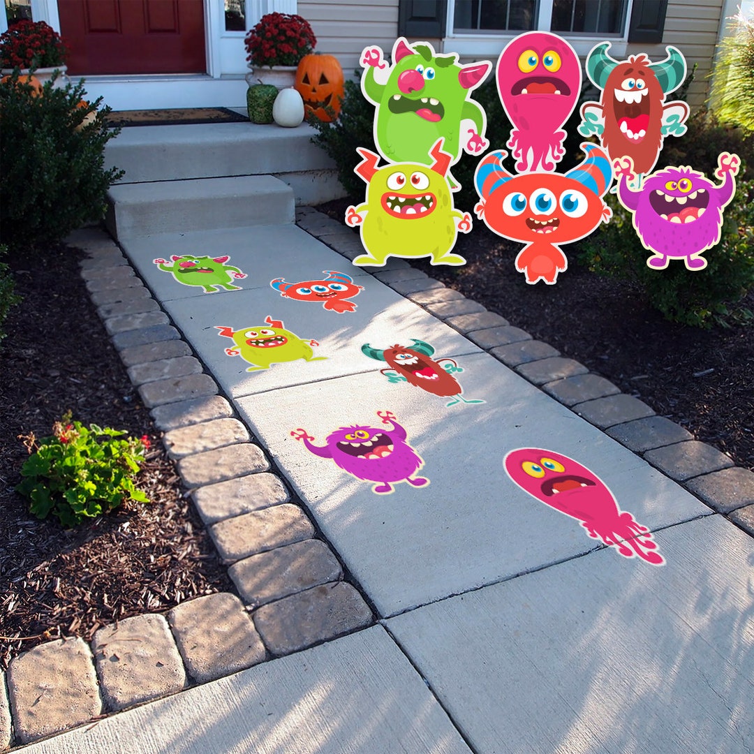 Alien Textured Floor Decals • Set of 6 • Social Distancing Markers ...