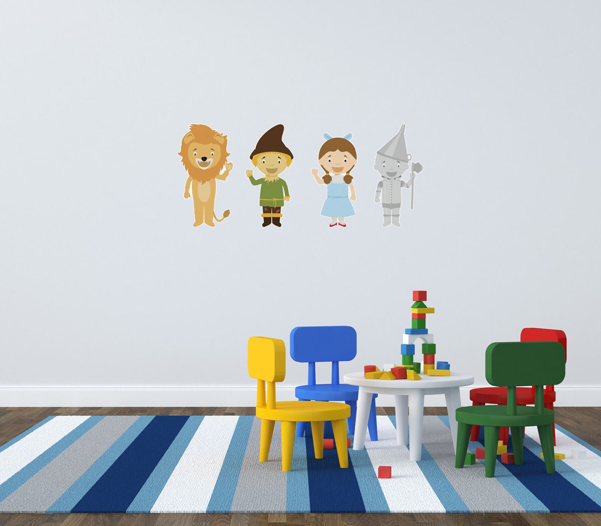 Removable Wizard of Oz Wall Decals Set of 4 FREE SHIPPING Etsy